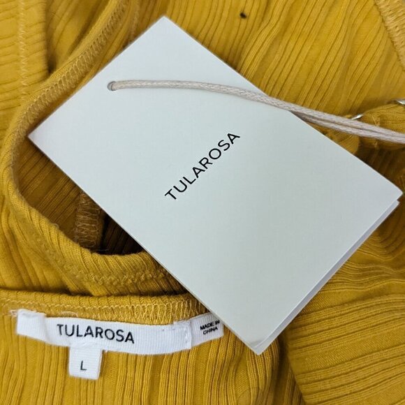 Tularosa Ava Bodysuit Yellow L NWT - Picture 5 of 6